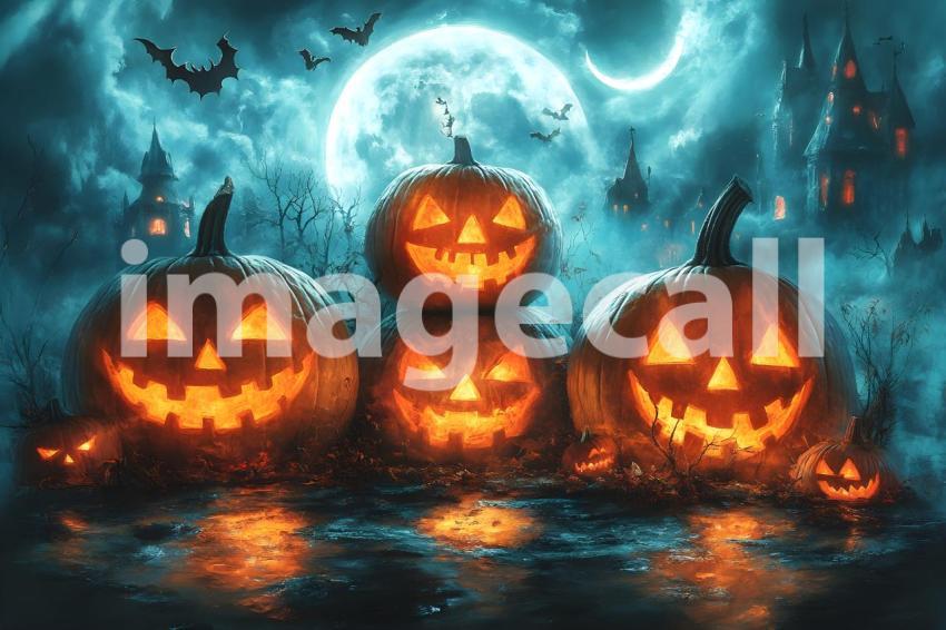 042 halloween forest scene 80 backdrops b25236