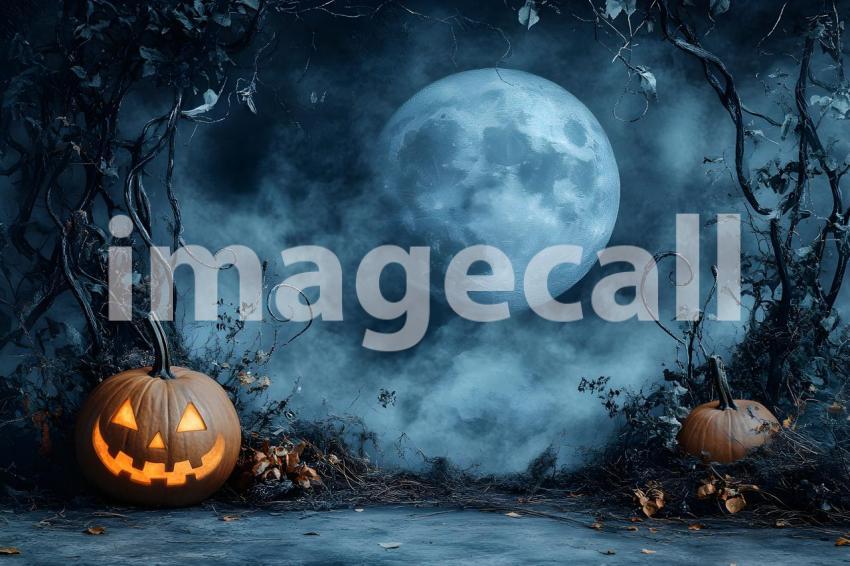 052 halloween forest scene 80 backdrops b25236