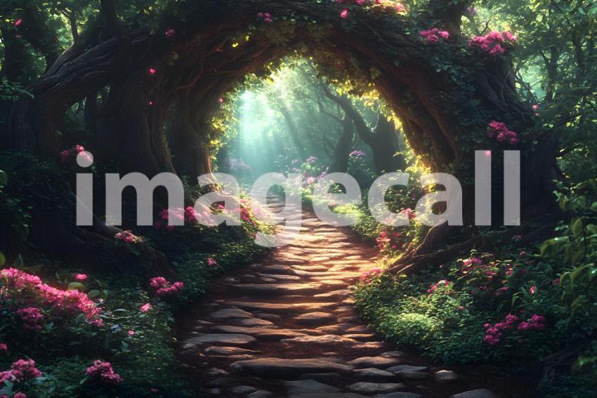 043 mystic fairy forest 65 backdrops b25146