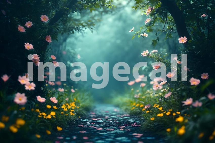 047 mystic fairy forest 65 backdrops b25146