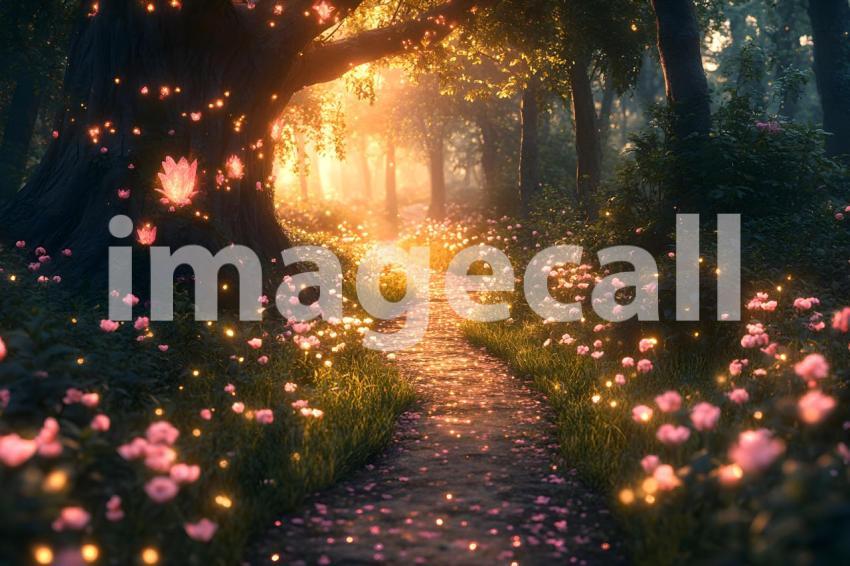 060 mystic fairy forest 65 backdrops b25146