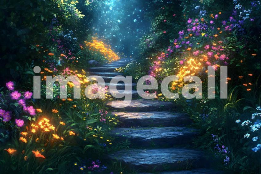 058 mystic fairy forest 65 backdrops b25146