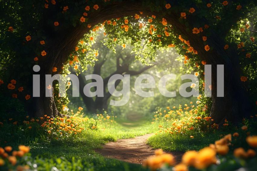 066 mystic fairy forest 65 backdrops b25146