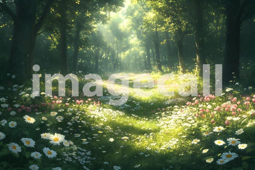 067 mystic fairy forest 65 backdrops b25146