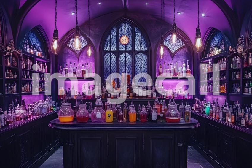 003 purple hued apothecary 15 backdrops b25097