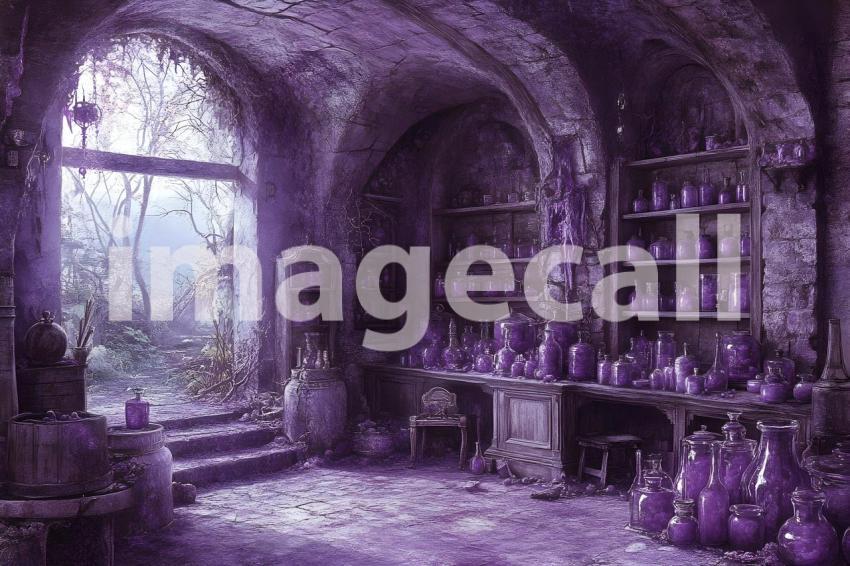 002 purple hued apothecary 15 backdrops b25097