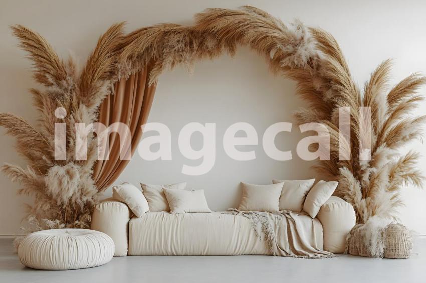 018 boho pampas arch 60 backdrops b25252