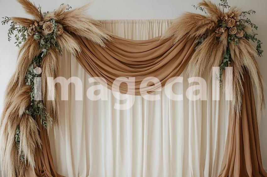040 boho pampas arch 60 backdrops b25252