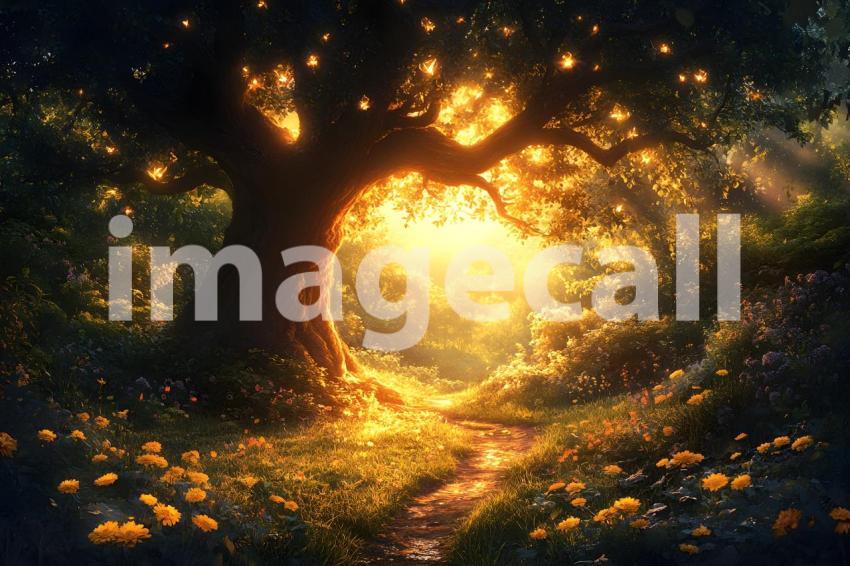 003 mystic fairy forest 65 backdrops b25146