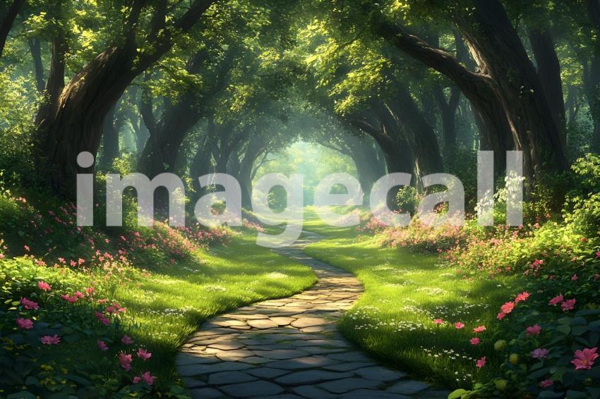 002 mystic fairy forest 65 backdrops b25146