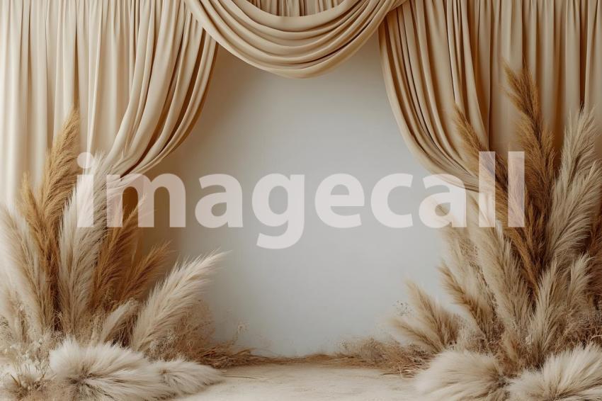 007 boho pampas arch 60 backdrops b25252