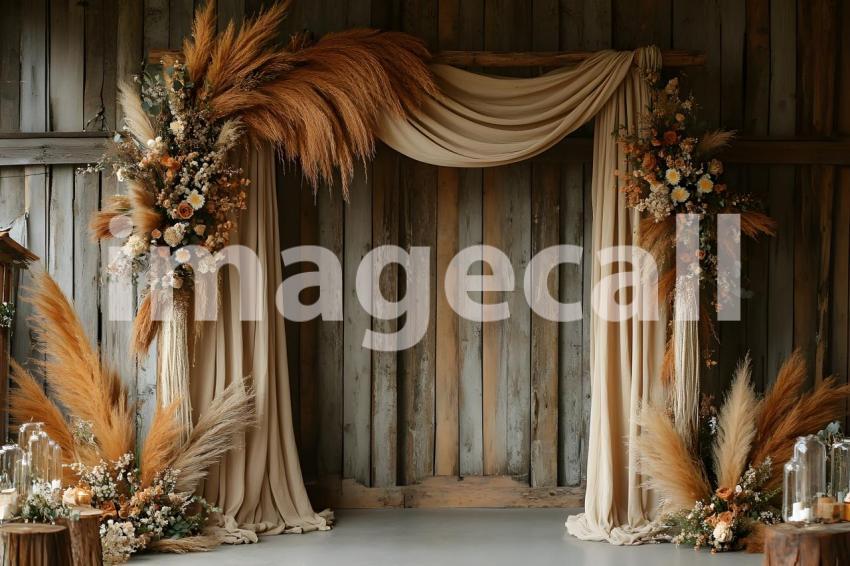 004 boho pampas arch 60 backdrops b25252