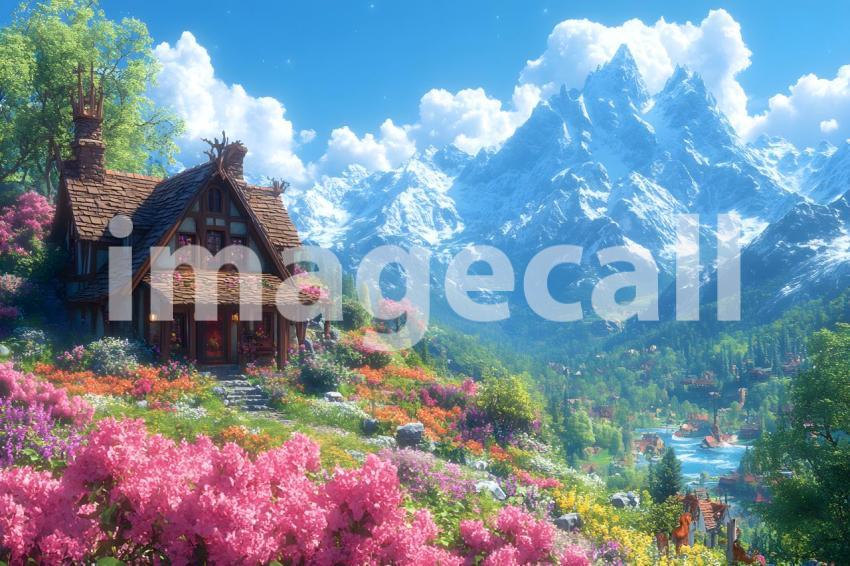 005 fantasy storybook scene 50 backdrops b25054