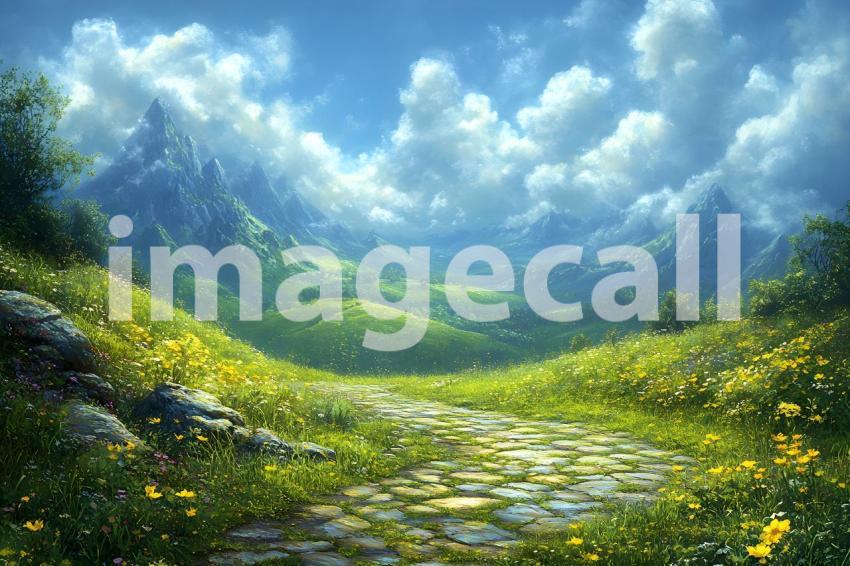 003 fantasy storybook scene 50 backdrops b25054