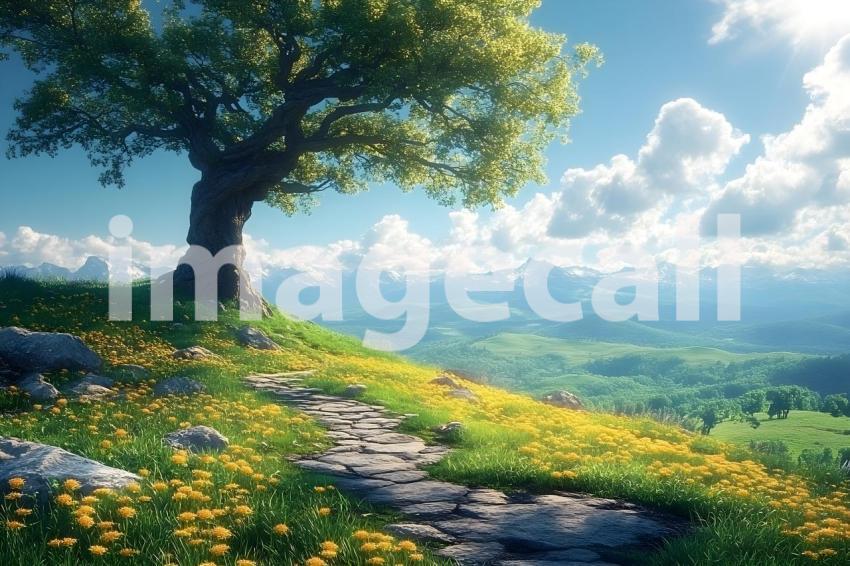 035 fantasy storybook scene 50 backdrops b25054