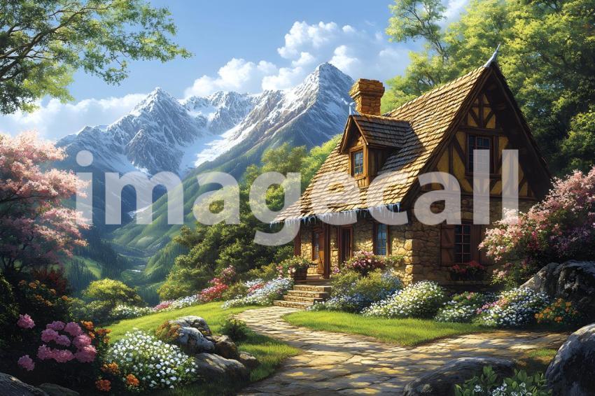 040 fantasy storybook scene 50 backdrops b25054