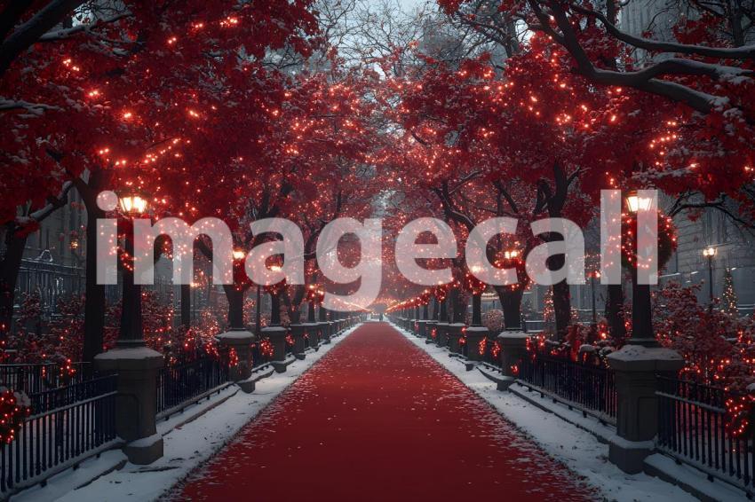 059 christmas park scene 65 backdrops b25088