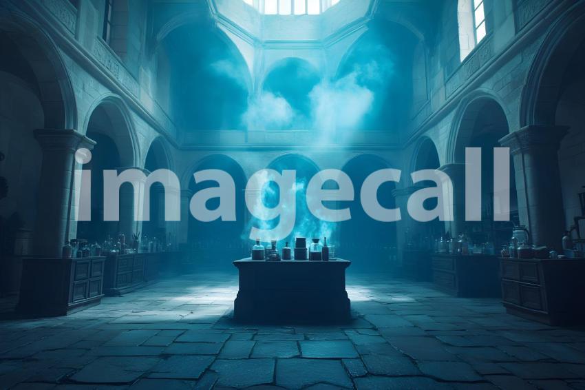 040 witch s apothecary (blue) 40 backdrops b25022