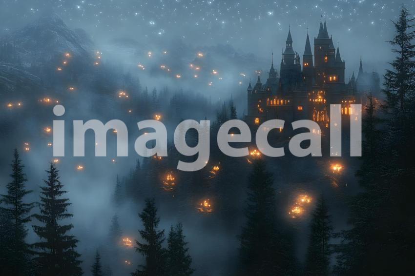 347 enchanted castle view 495 backdrops b25194