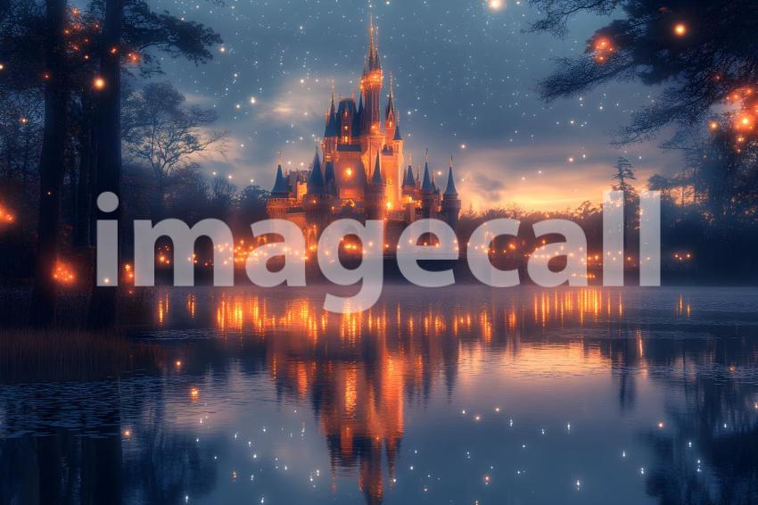 267 enchanted castle view 495 backdrops b25194