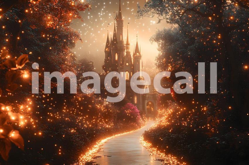 264 enchanted castle view 495 backdrops b25194