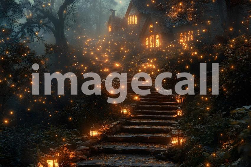 270 enchanted castle view 495 backdrops b25194