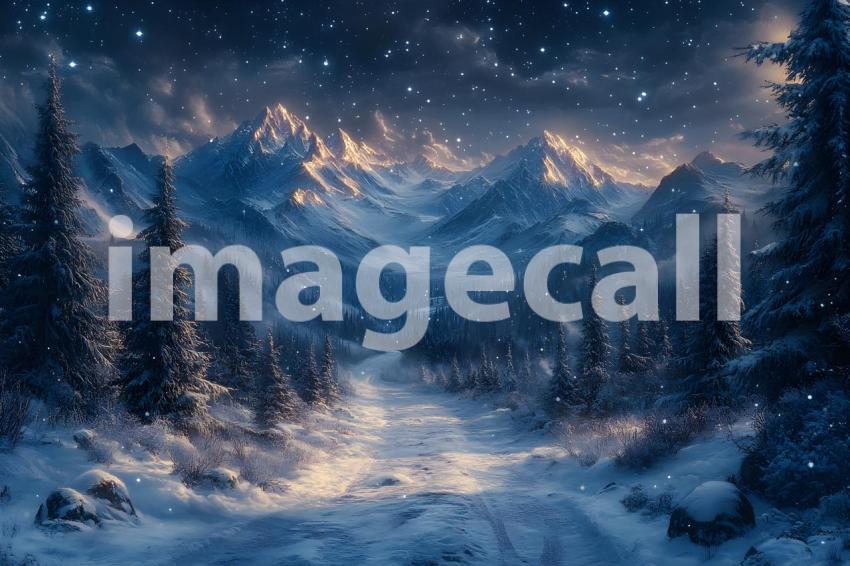 254 enchanted castle view 495 backdrops b25194