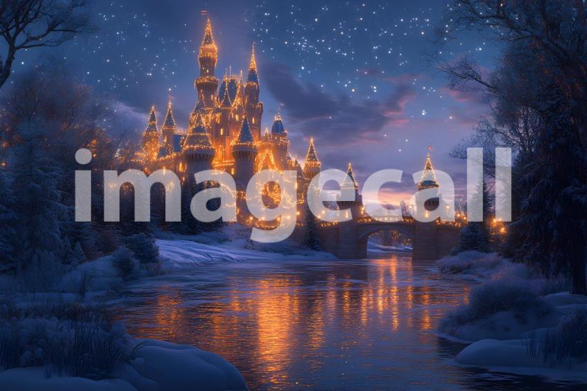 261 enchanted castle view 495 backdrops b25194