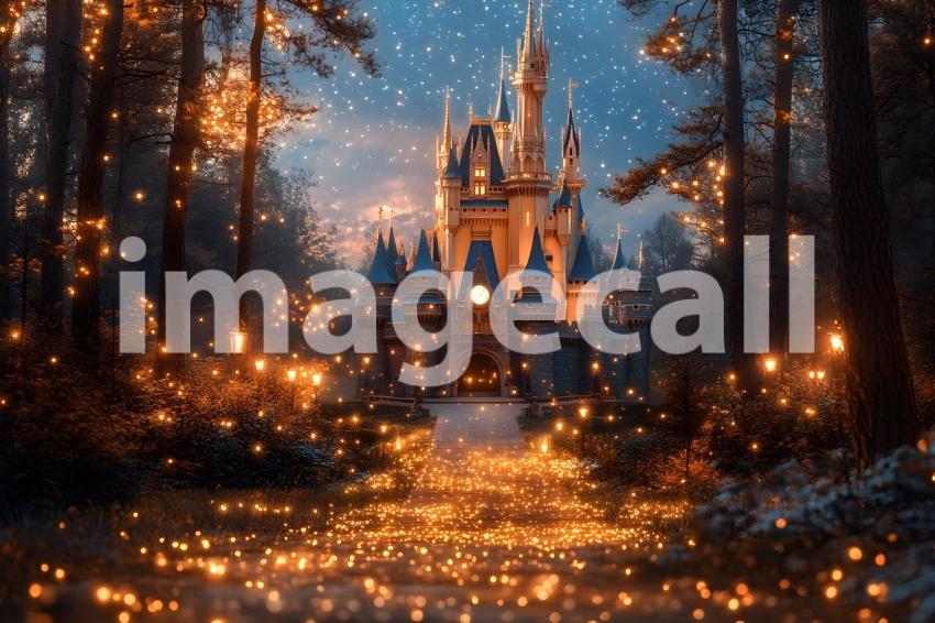 277 enchanted castle view 495 backdrops b25194