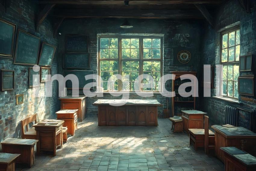 004 wizarding classroom 60 backdrops b25052