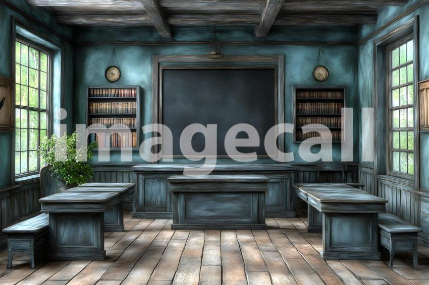 035 wizarding classroom 60 backdrops b25052