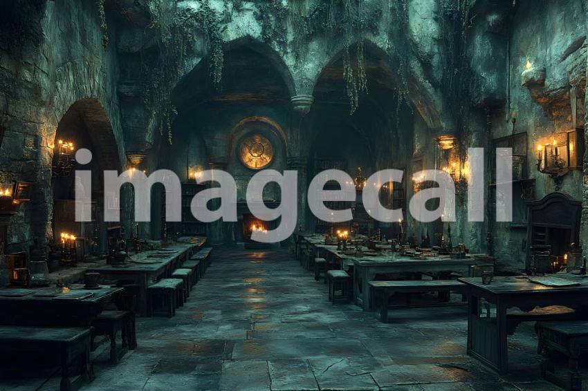 039 wizarding classroom 60 backdrops b25052