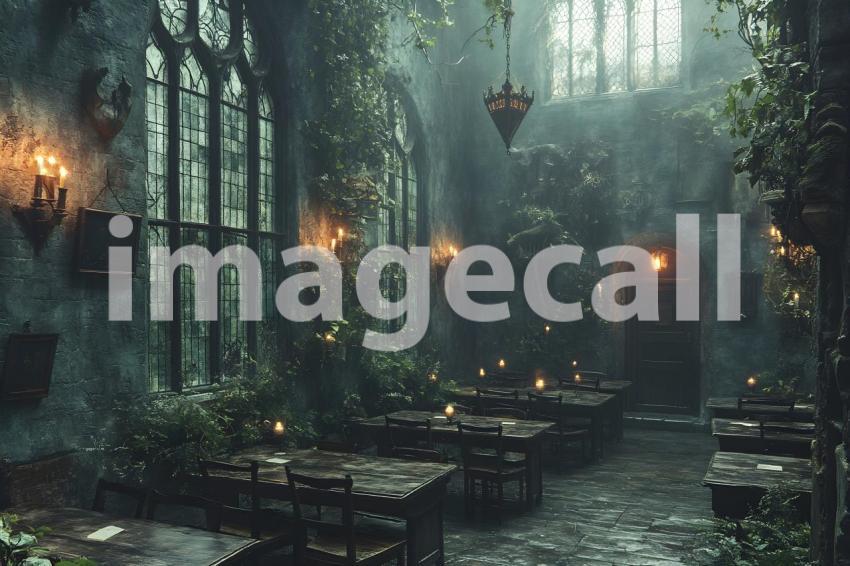054 wizarding classroom 60 backdrops b25052