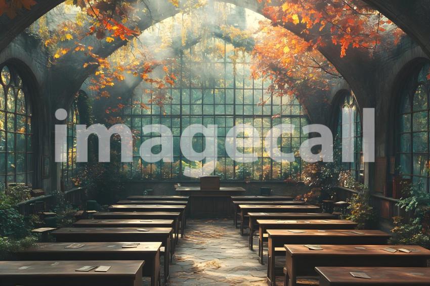 050 wizarding classroom 60 backdrops b25052