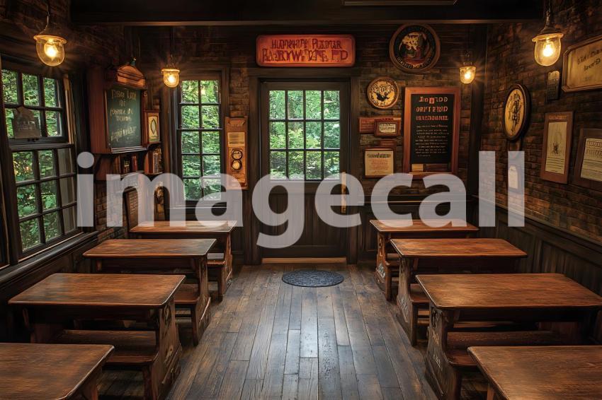 059 wizarding classroom 60 backdrops b25052