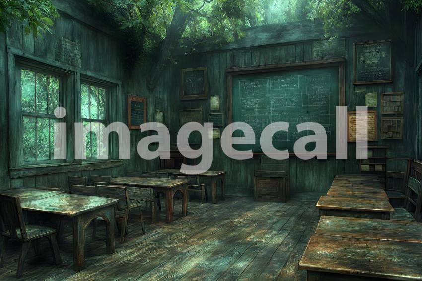 053 wizarding classroom 60 backdrops b25052