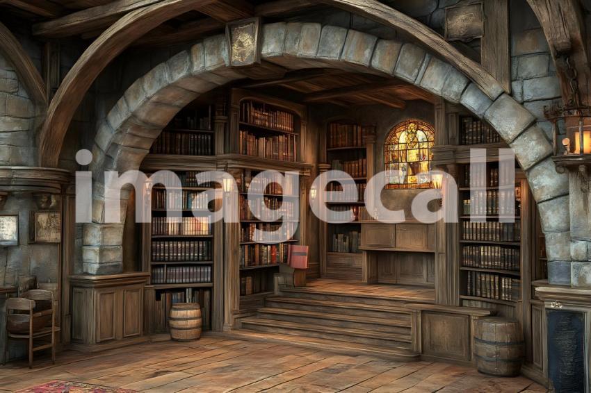 055 wizarding classroom 60 backdrops b25052