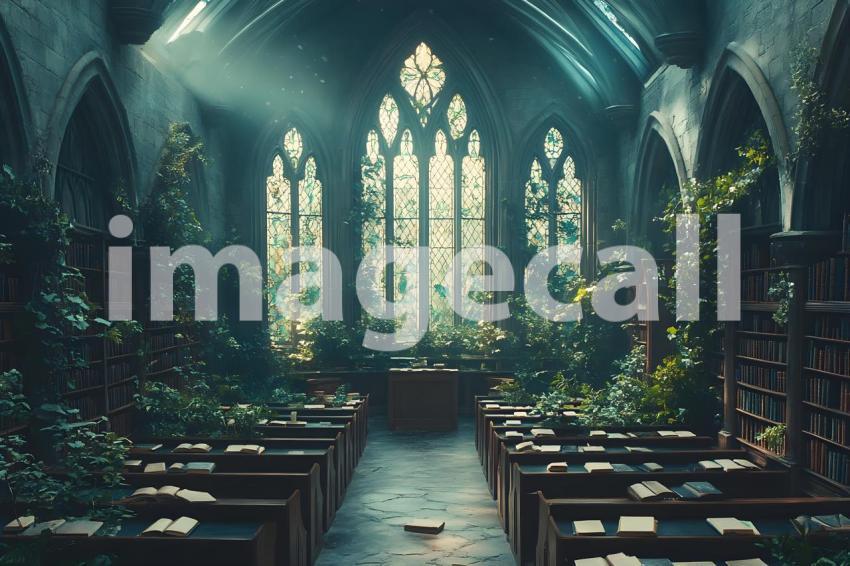 045 wizarding classroom 60 backdrops b25052