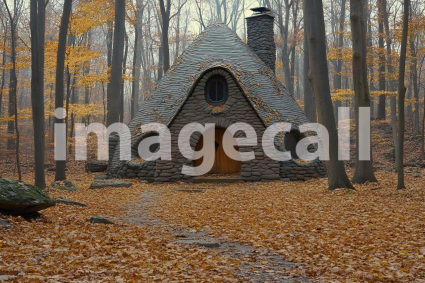 044 witch s hut 60 backdrops b25029