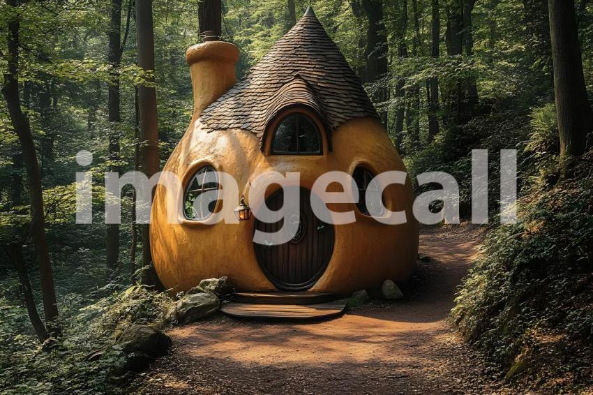 042 witch s hut 60 backdrops b25029