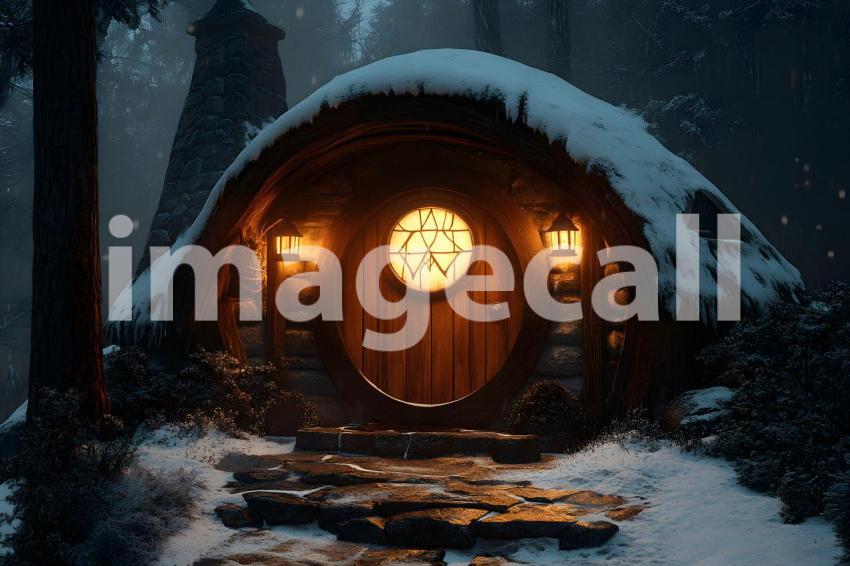 058 witch s hut 60 backdrops b25029