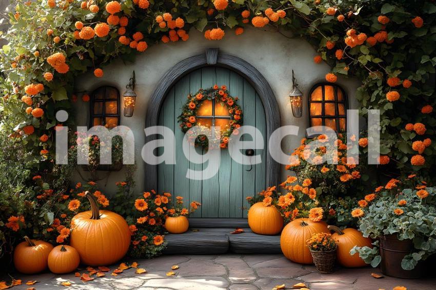 056 witch s hut 60 backdrops b25029