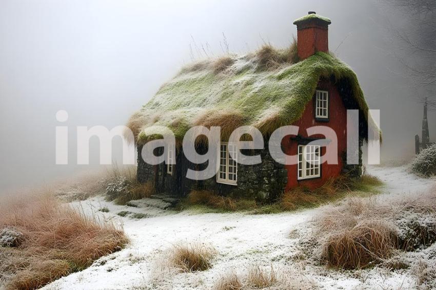 047 witch s hut 60 backdrops b25029