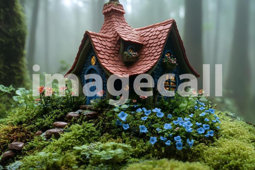 060 witch s hut 60 backdrops b25029