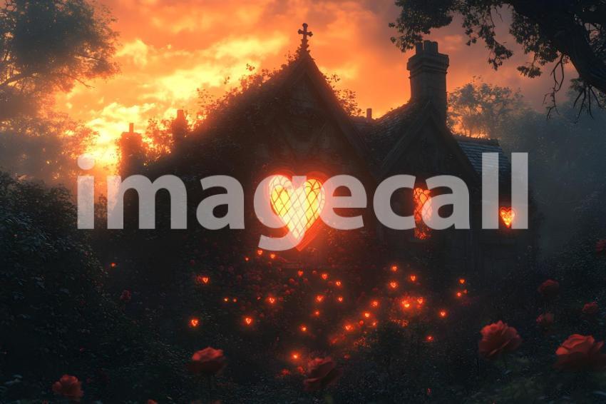 003 queen of hearts castle 35 backdrops bd25548