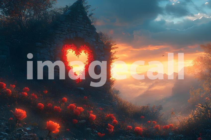 001 queen of hearts castle 35 backdrops bd25548