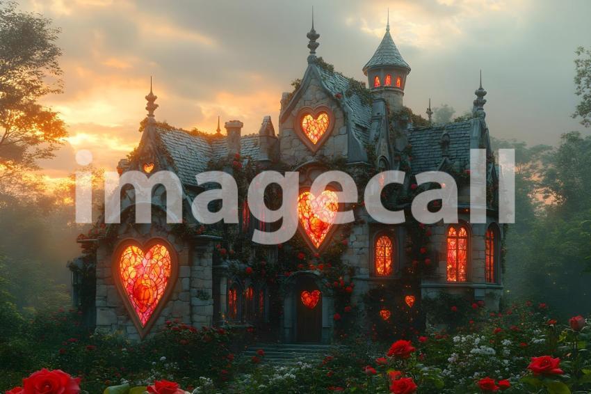 015 queen of hearts castle 35 backdrops bd25548