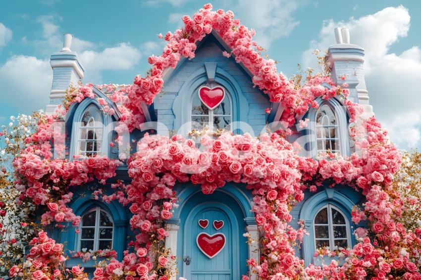 017 queen of hearts castle 35 backdrops bd25548