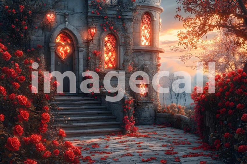 006 queen of hearts castle 35 backdrops bd25548