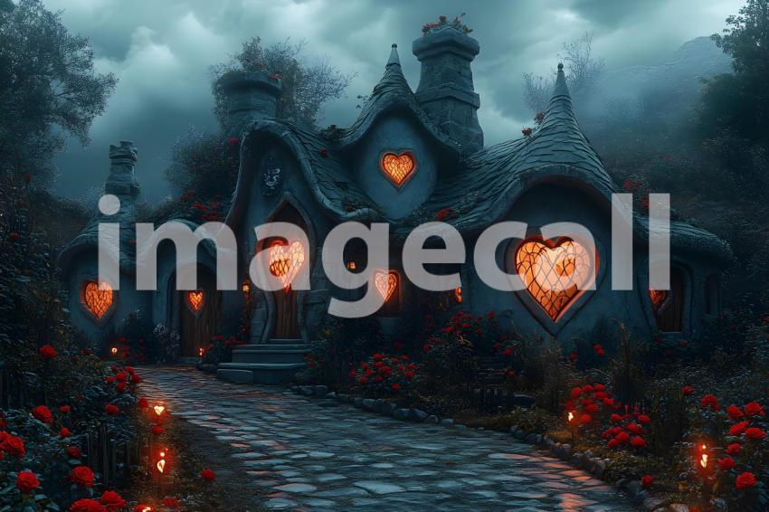 019 queen of hearts castle 35 backdrops bd25548